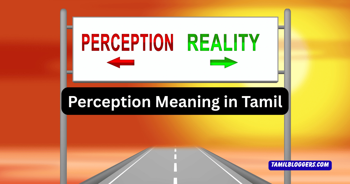 Perception Meaning in Tamil