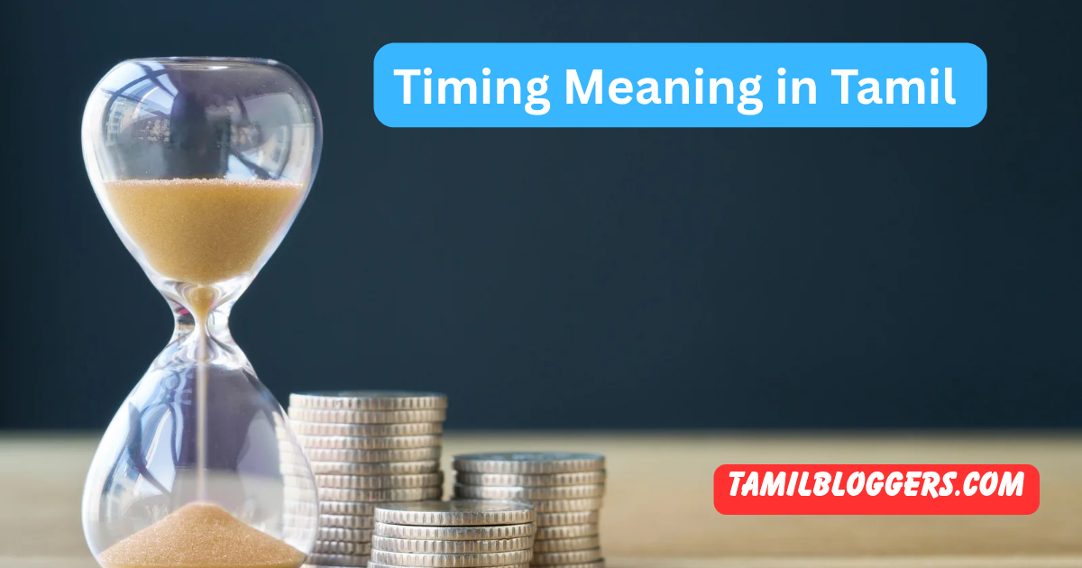 Timing Meaning in Tamil