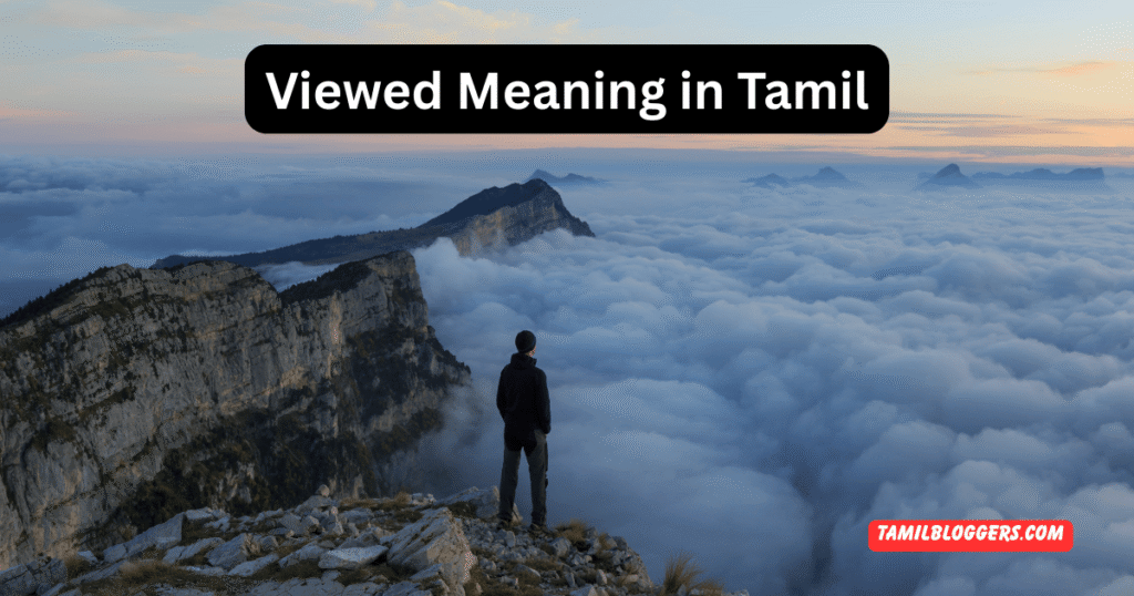 Viewed Meaning in Tamil