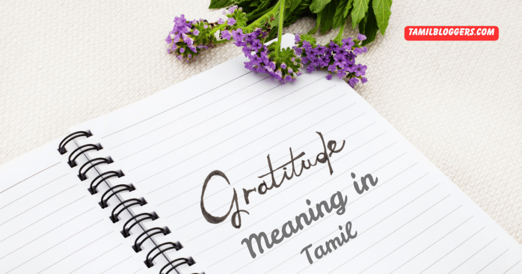 Gratitude Meaning in Tamil